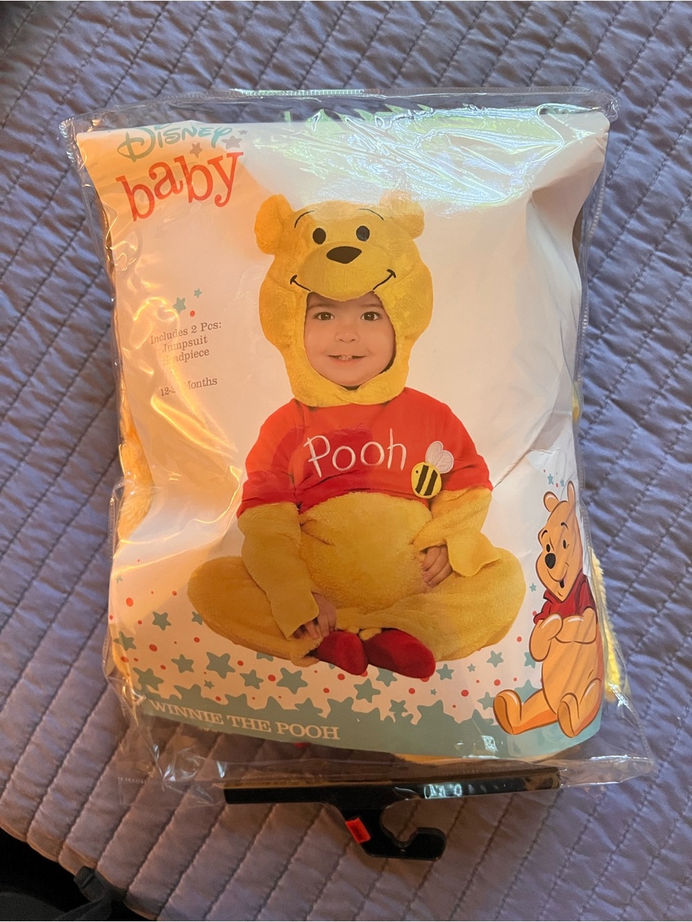 Disney Baby Winnie the Pooh Yellow and Red Plush Infant Costume